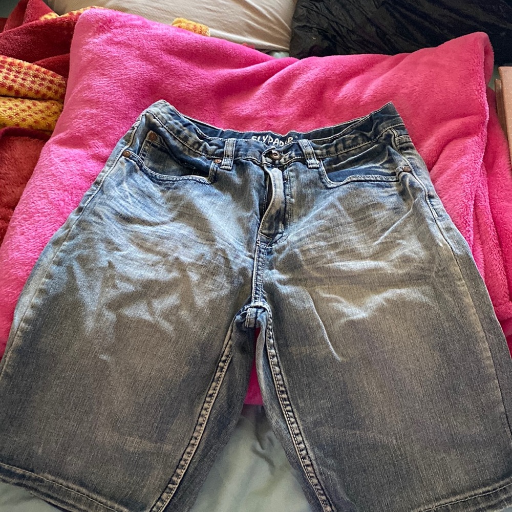Boys Flypaper brand Bermuda jean shorts. Size 16. Great condition.